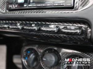 Alfa Romeo 4C Carbon Fiber Control Panel Frame Cover - Matte Finish